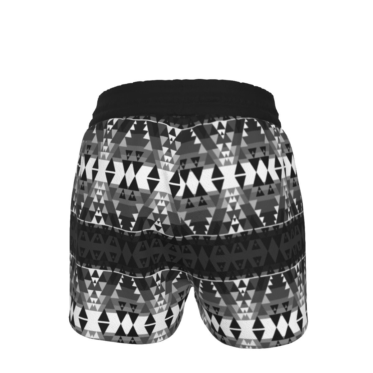 Writing on Stone Black and White  Women's Shorts