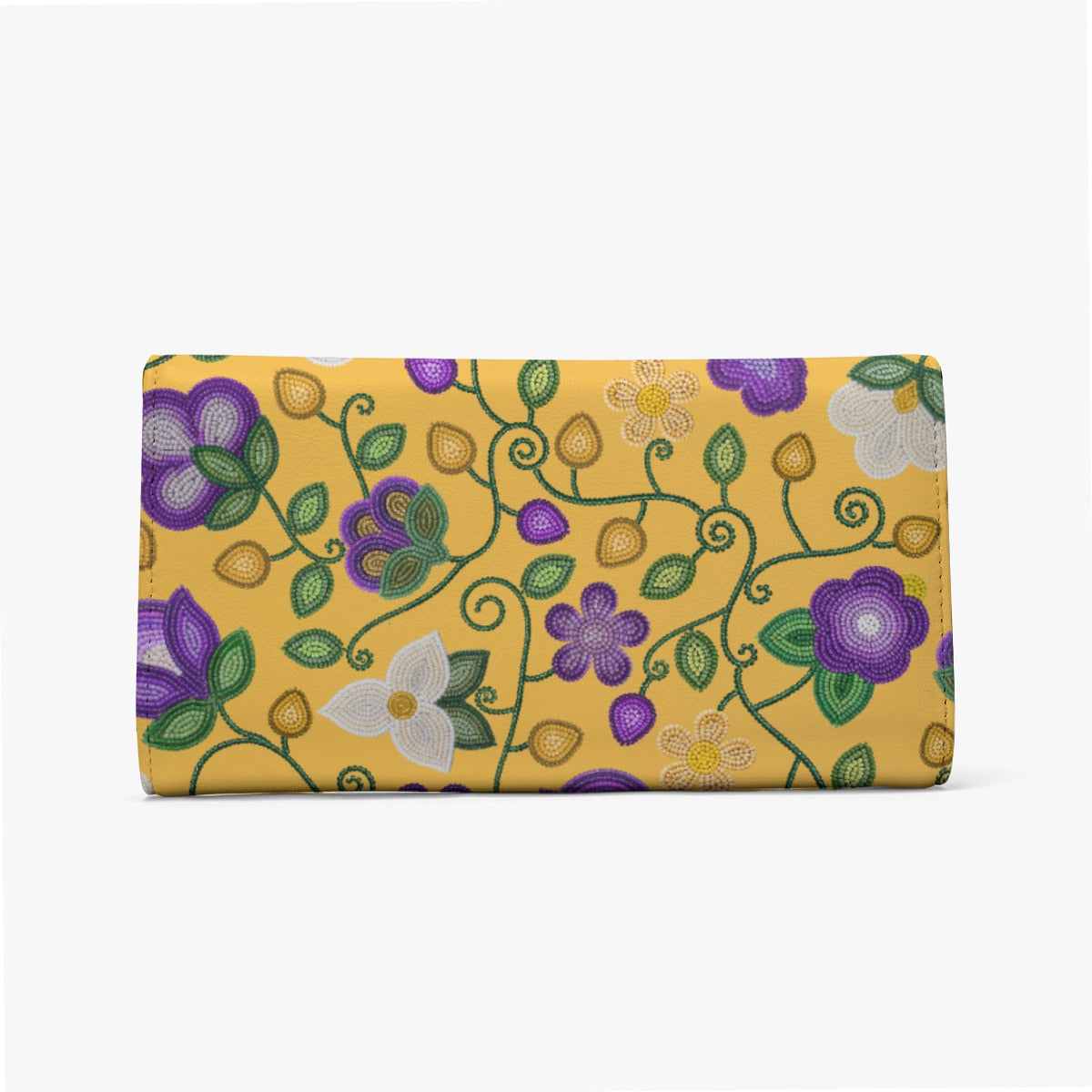 Midnight Moss Bloom Yellow Wallet
