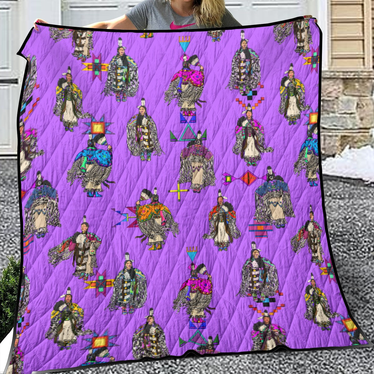 Women's Tradish Dancers Purple Lightweight & Breathable Quilt
