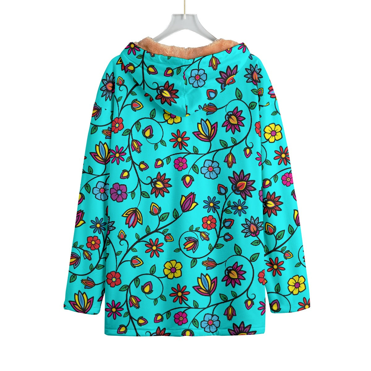 Nature's Nexus Turquoise Kid's Plush Windbreaker