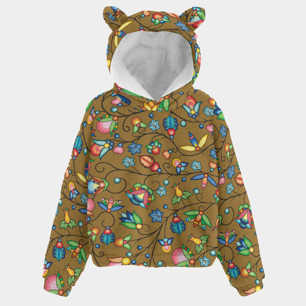 Prairie Plains Spirit Fall Leaves Youth Hoodie With Ears
