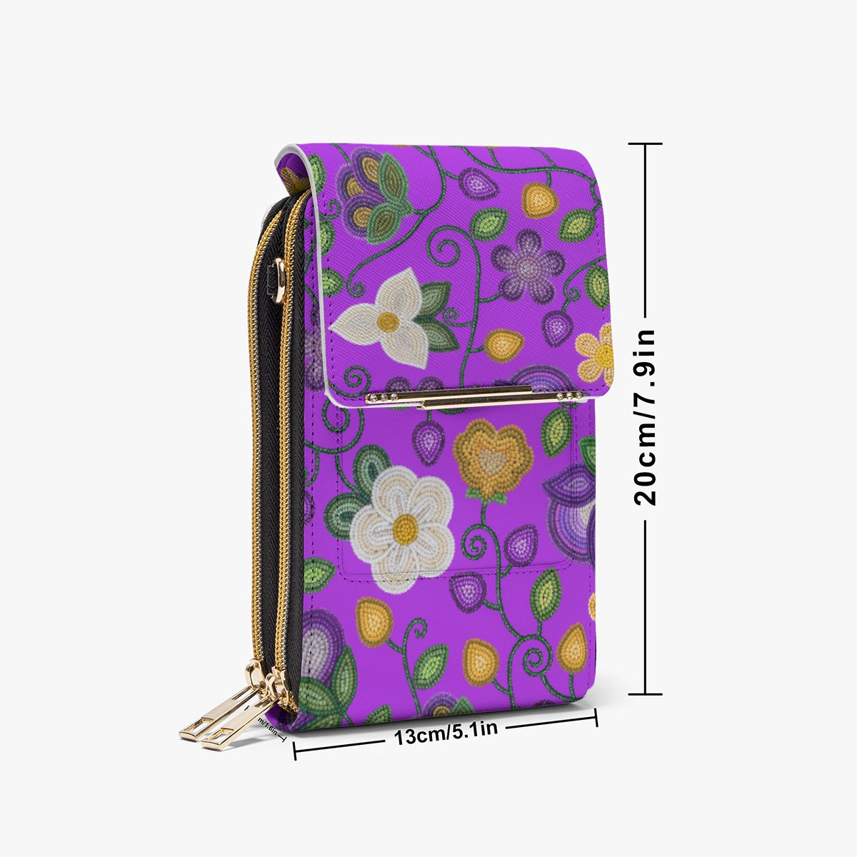 Midnight Moss Bloom Purple Phone Bag