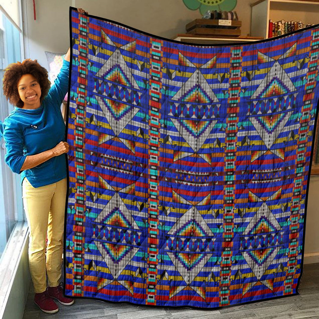 Medicine Blessing Blue Lightweight Quilt