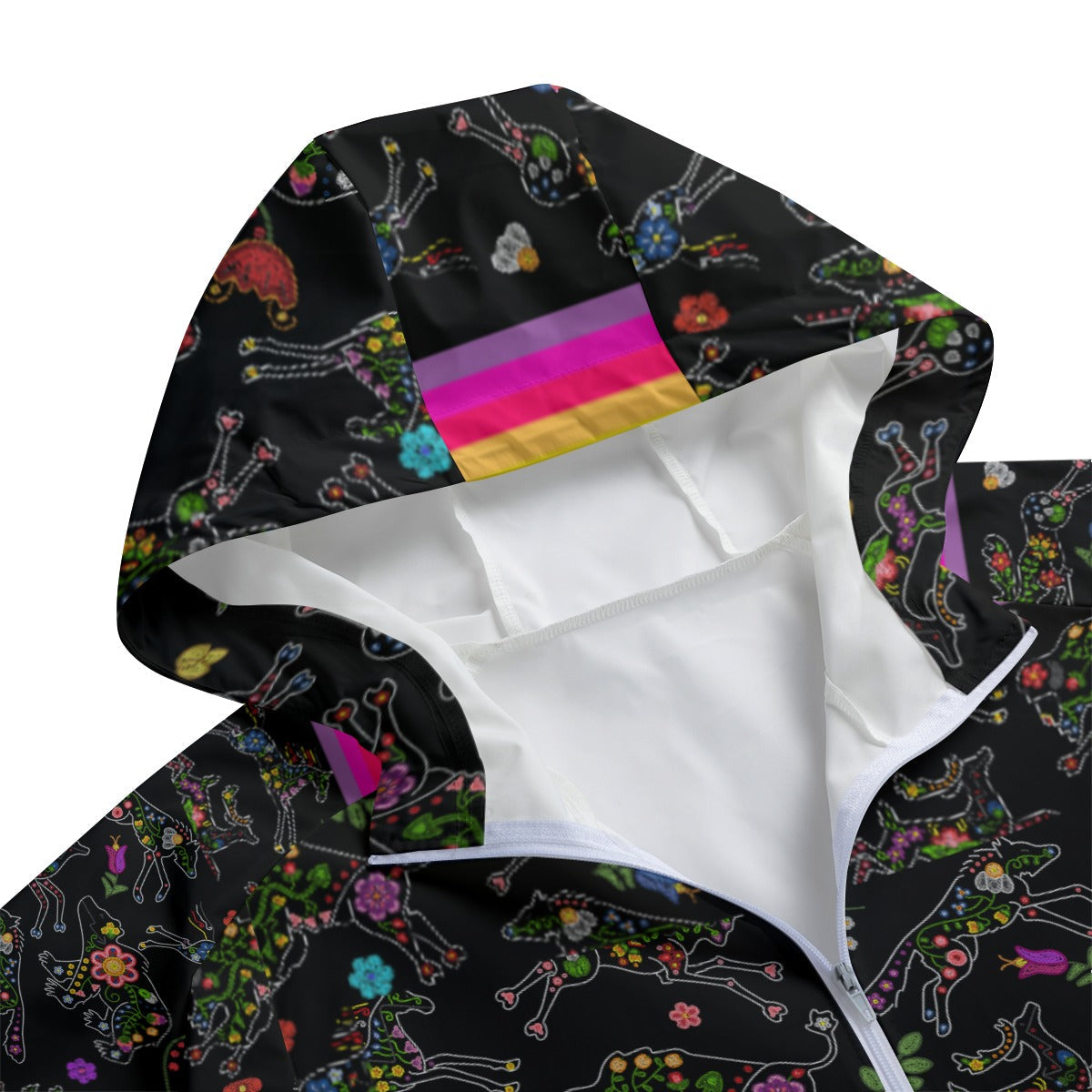 Floral Ledger Sisters Long Windbreaker