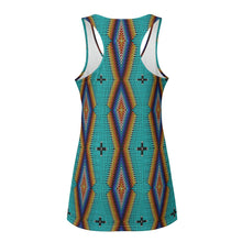 Load image into Gallery viewer, Diamond in the Bluff Turquoise Eco Tank Top
