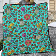 Load image into Gallery viewer, Berry Pop Turquoise Lightweight Quilt
