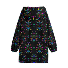 Load image into Gallery viewer, Dakota Damask Black Long Windbreaker
