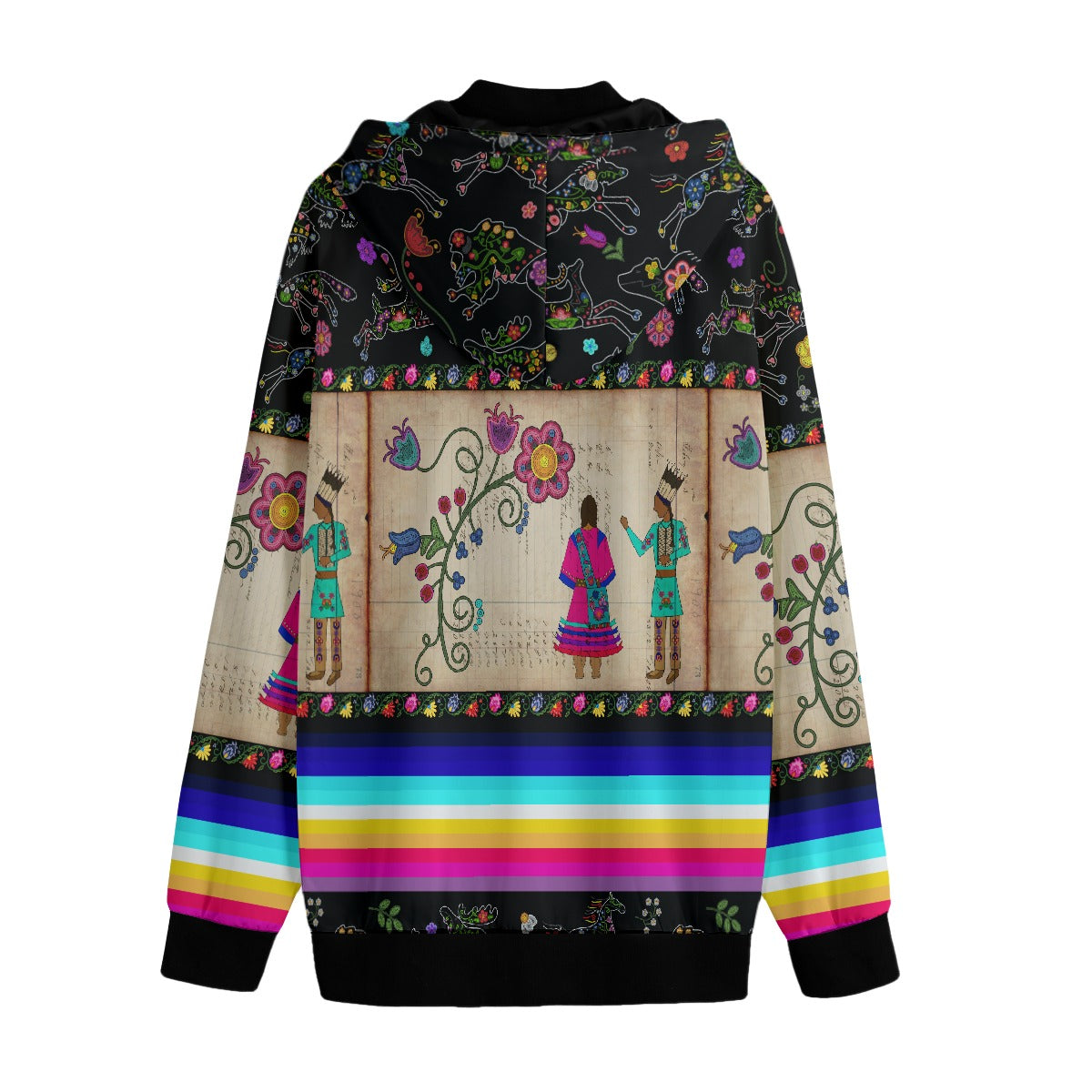 Floral Ledger Sweethearts Varsity Jacket