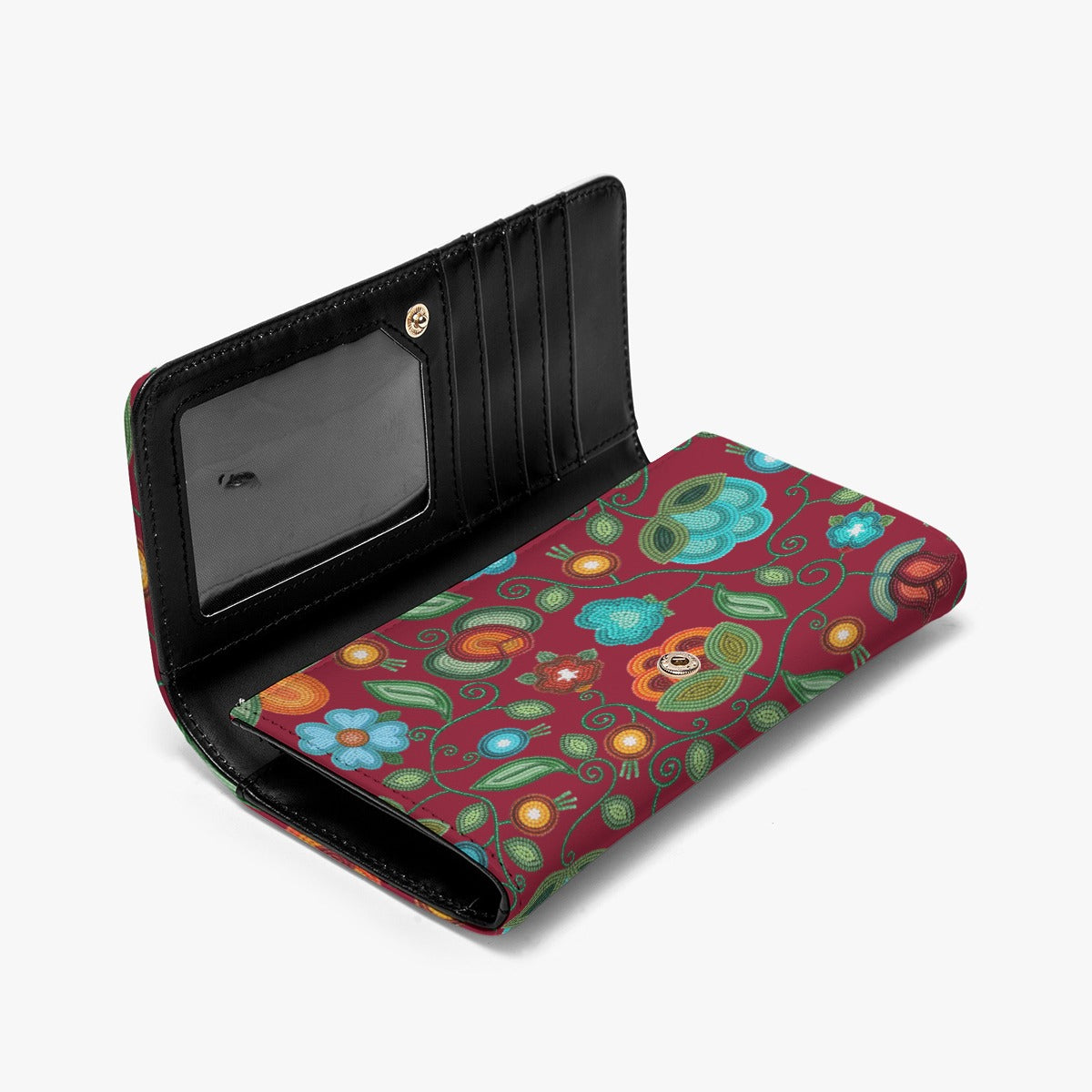 Prairie Fire Petals Red Wallet