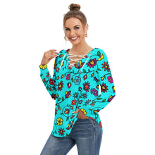 Load image into Gallery viewer, Nature&#39;s Nexus Turquoise Tie Sweatshirt
