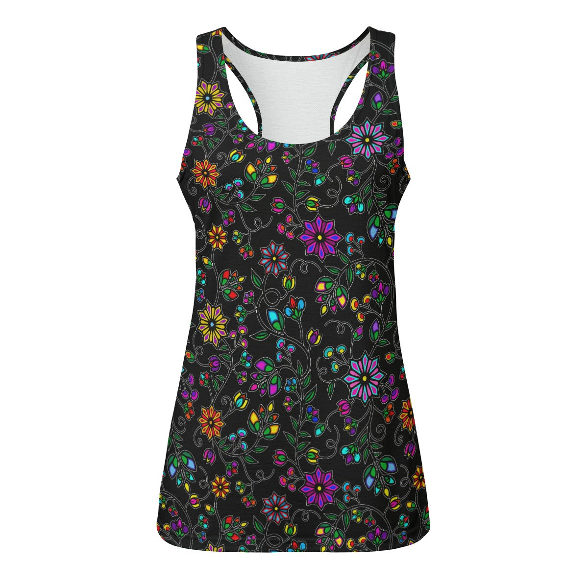 Prairie Paintbrush Black Eco Tank Top