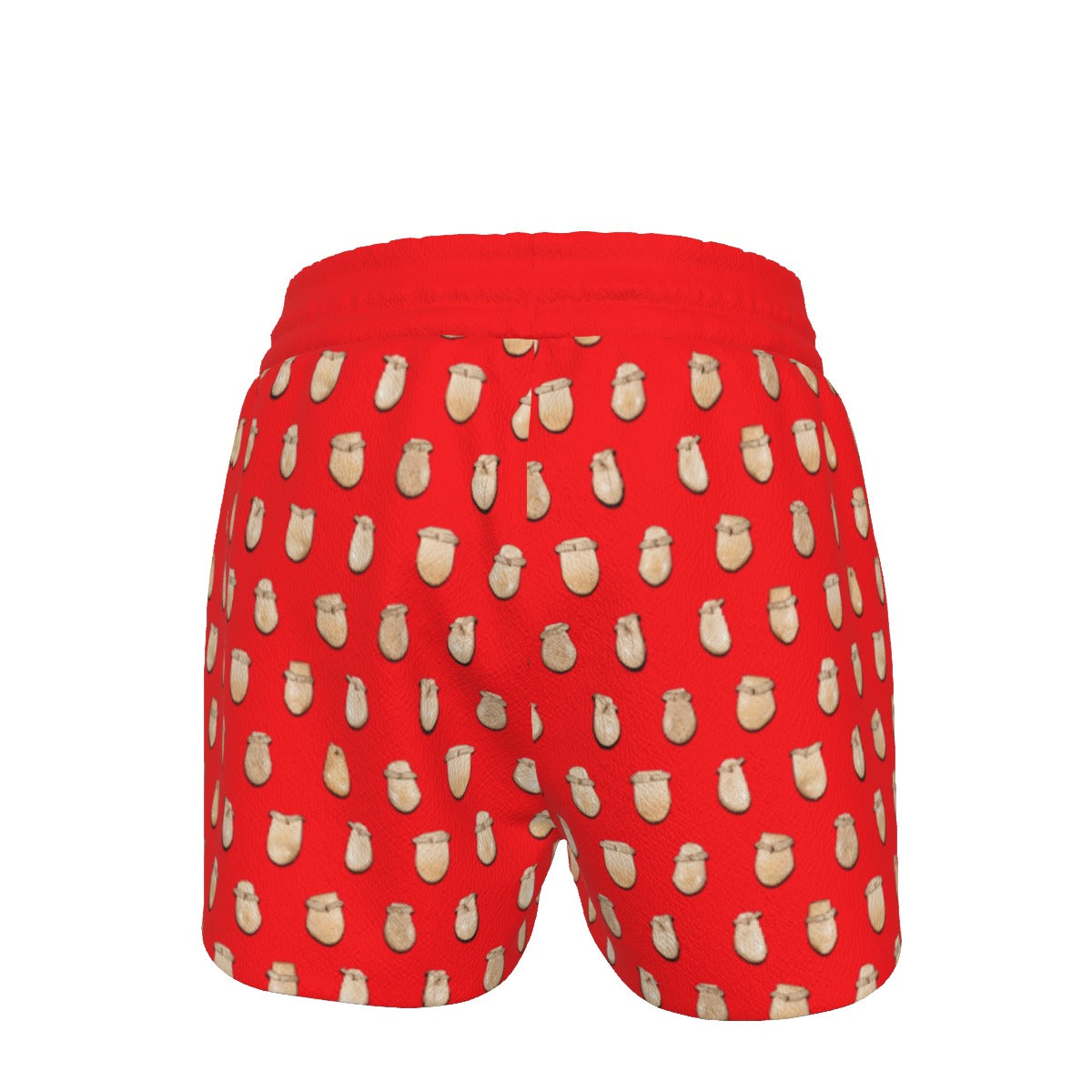 Elk Teeth on Red Women's Shorts