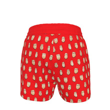 Load image into Gallery viewer, Elk Teeth on Red Women&#39;s Shorts
