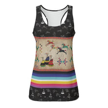 Load image into Gallery viewer, Horses Running Black Sky Eco Tank Top
