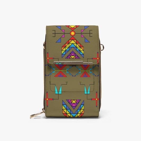 Rainy Chief Rainbow Sage Grass Mobile Phone Chest Bag