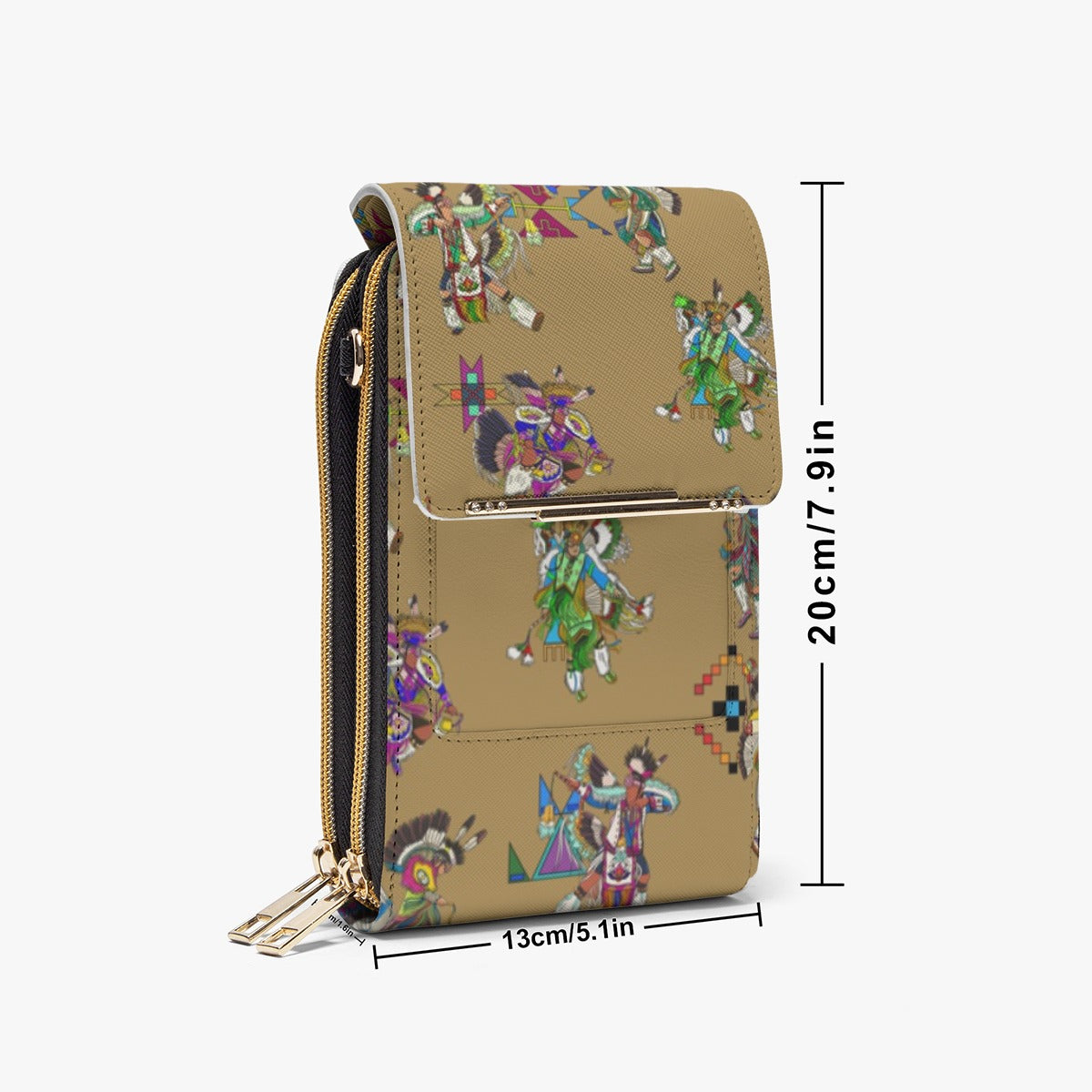 Men's Fancy Dancers Earth Mobile Phone Chest Bag