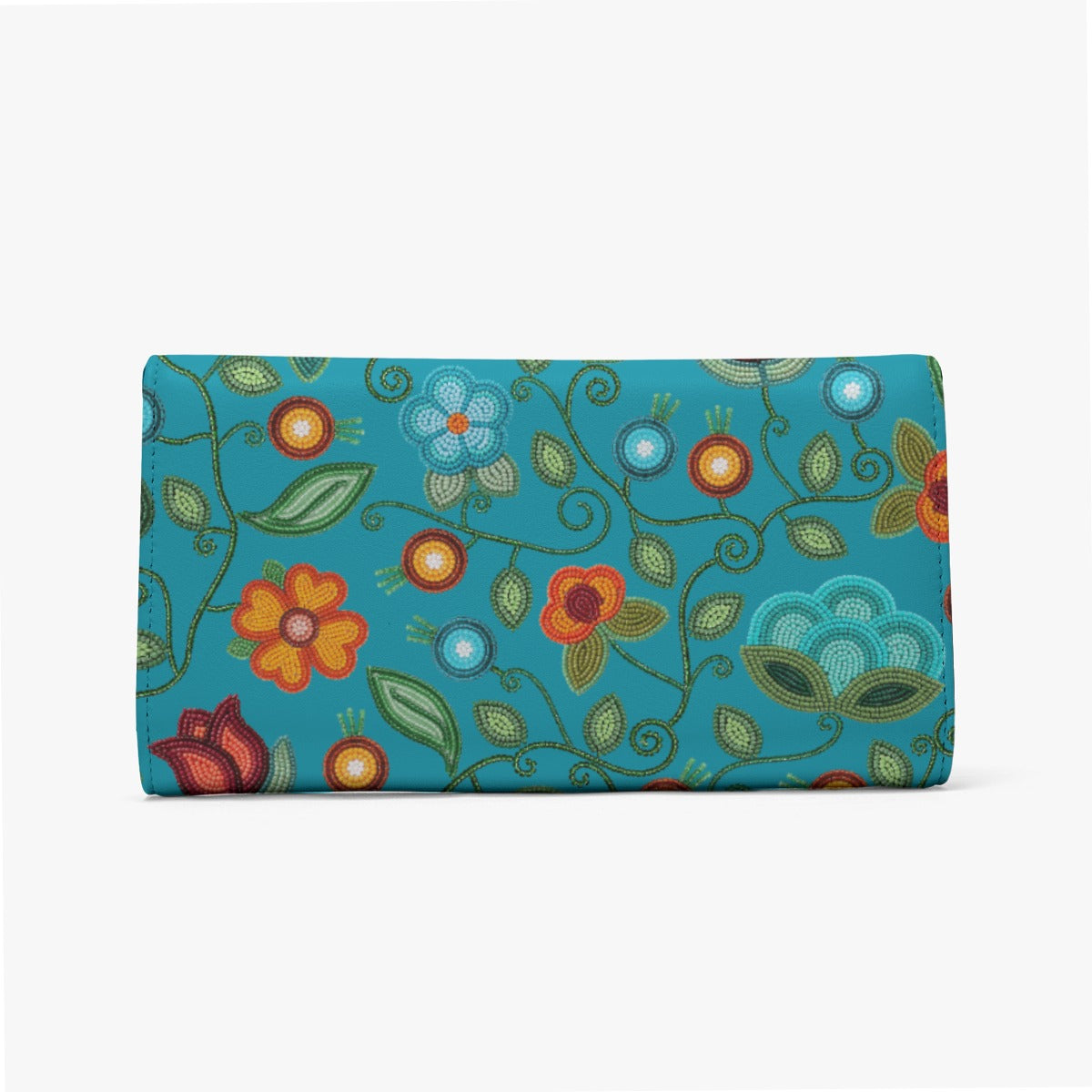Prairie Fire Petals Ocean Wallet