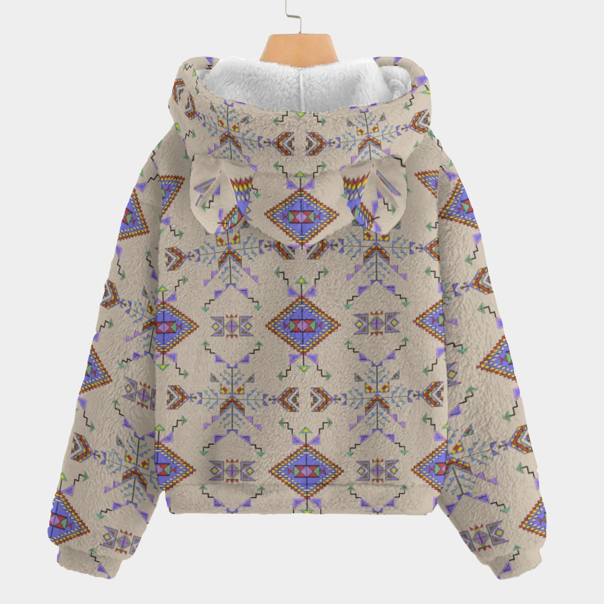 Buffalo Jump Hide Youth Hoodie with Ears
