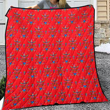 Load image into Gallery viewer, Dakota Damask Red Lightweight Quilt
