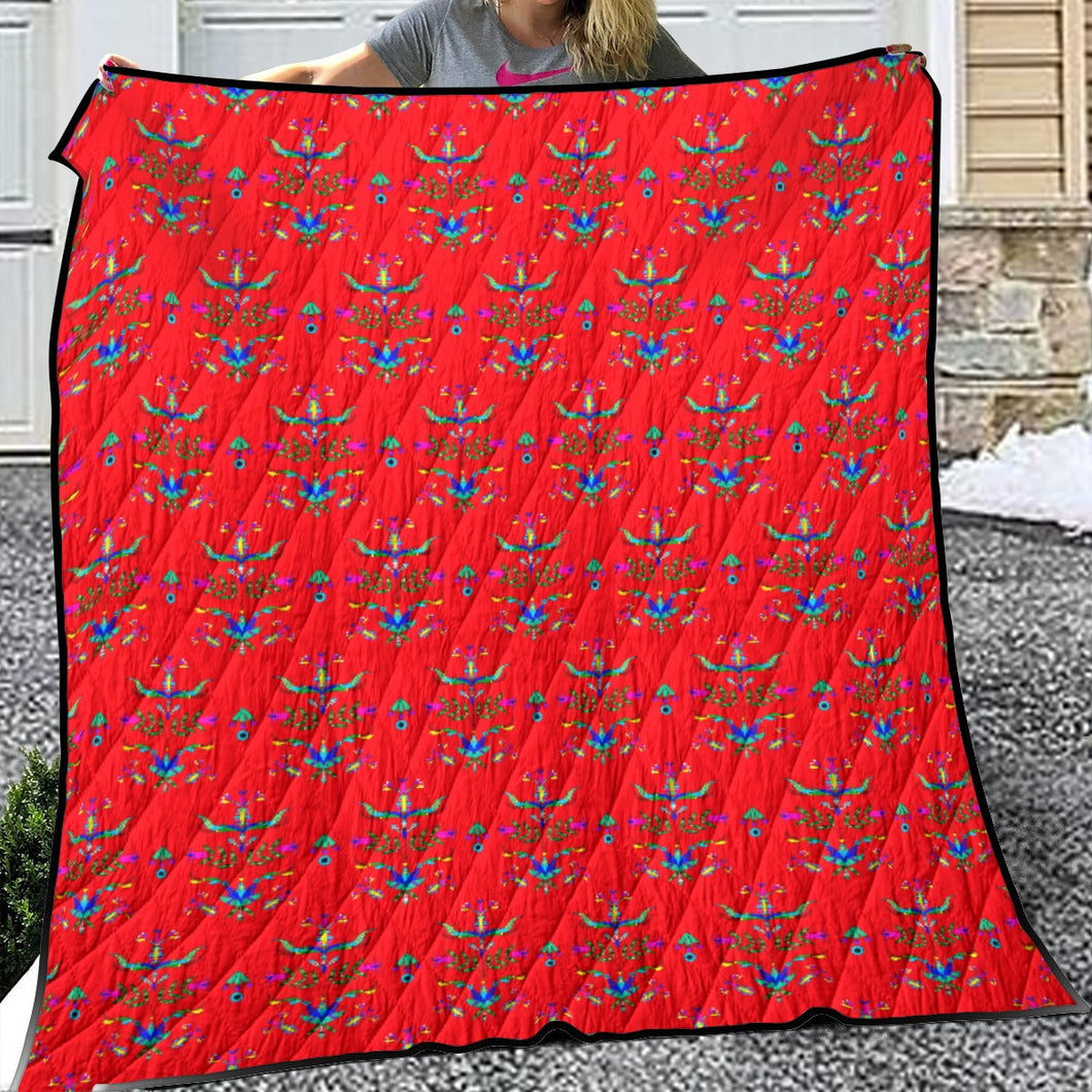 Dakota Damask Red Lightweight Quilt