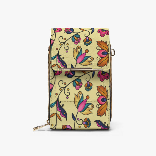 Copper Prairie Petals Yellow Mobile Phone Chest Bag