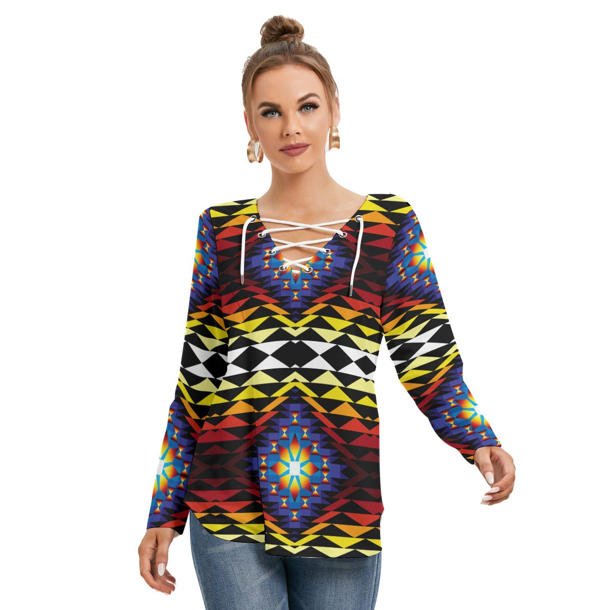 Sunset Blanket Tie Sweatshirt