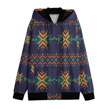 Load image into Gallery viewer, Dreams Of Ancestors Indigo Shade Varsity Jacket
