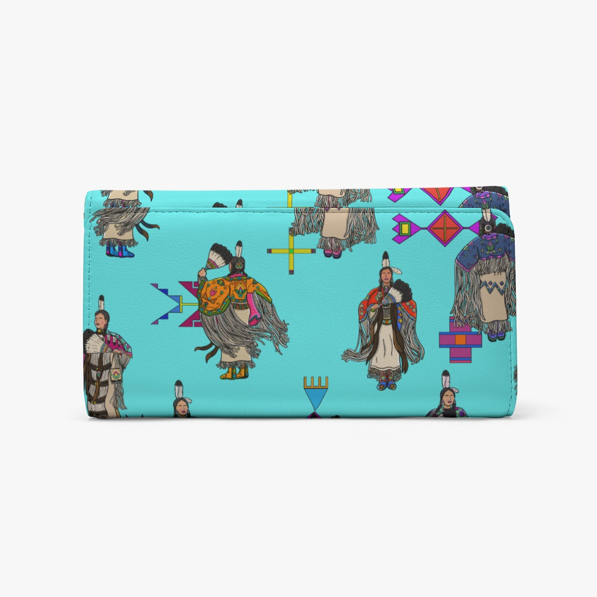 Women's Tradish Dancers Turquoise Foldable Wallet