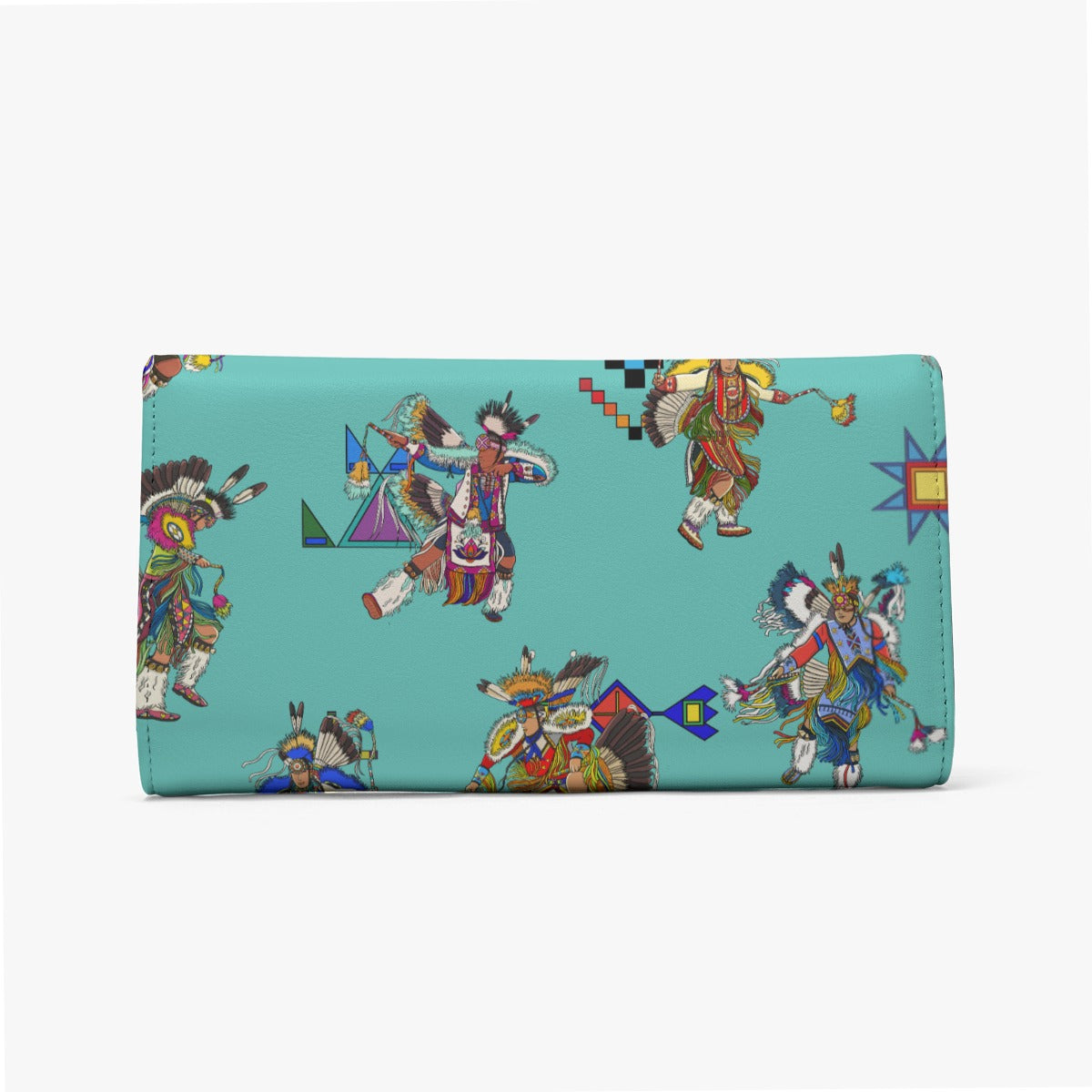 Men's Fancy Dancers Eggshell Blue Foldable Wallet