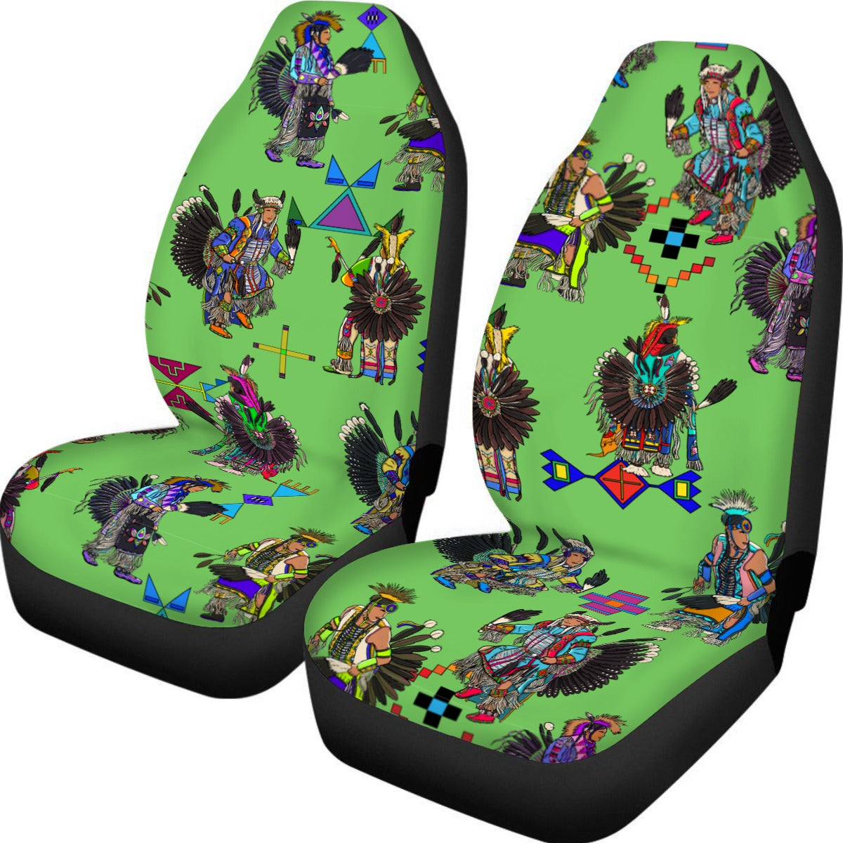 Men's Tradish Dancers Grass Universal Car Seat Cover With Thickened Back