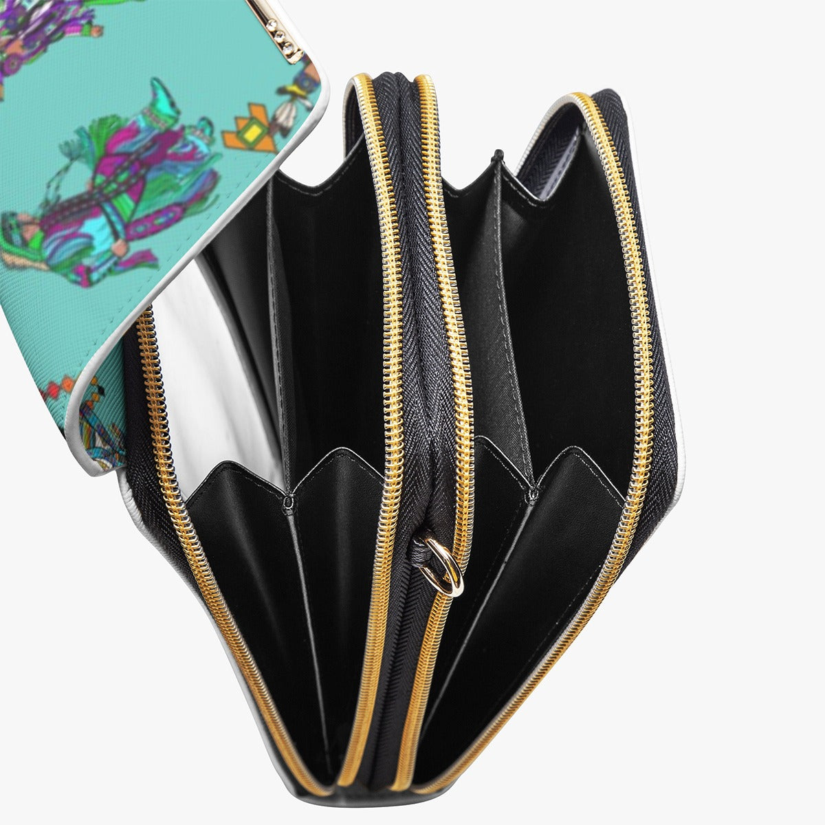 Men's Grass Dancers Eggshell Blue Mobile Phone Chest Bag