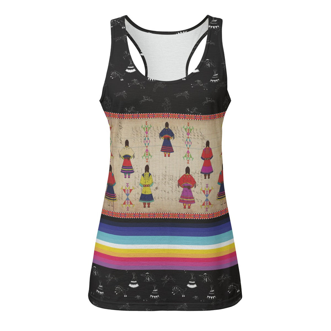 Ledger Round Dance Midnight Eco Tank Top