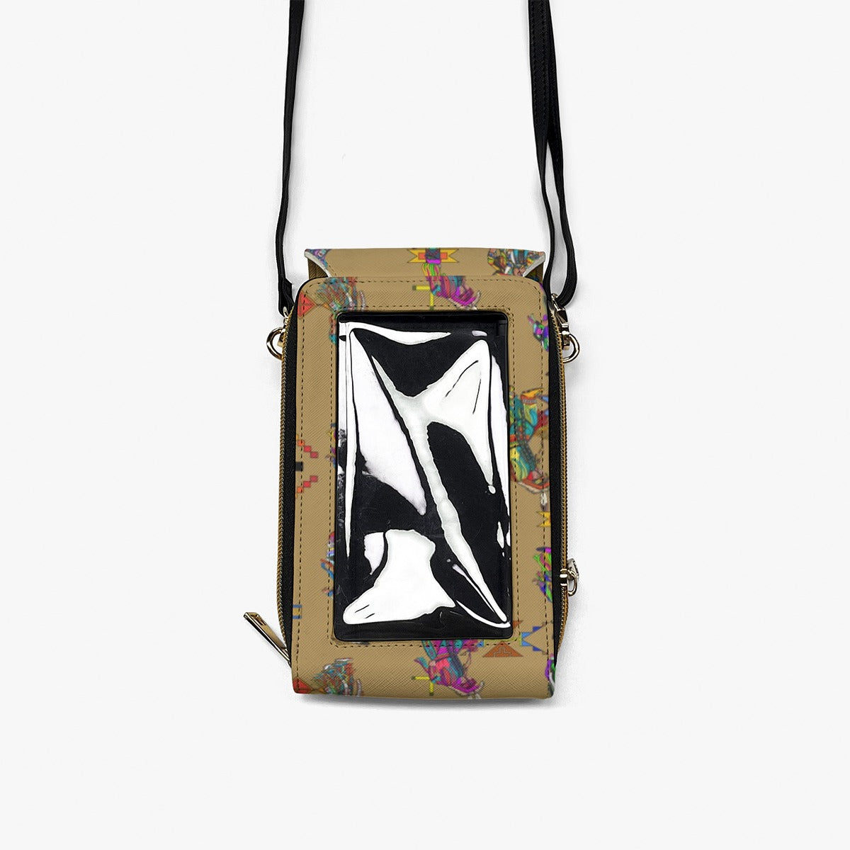 Men's Grass Dancers Earth Mobile Phone Chest Bag