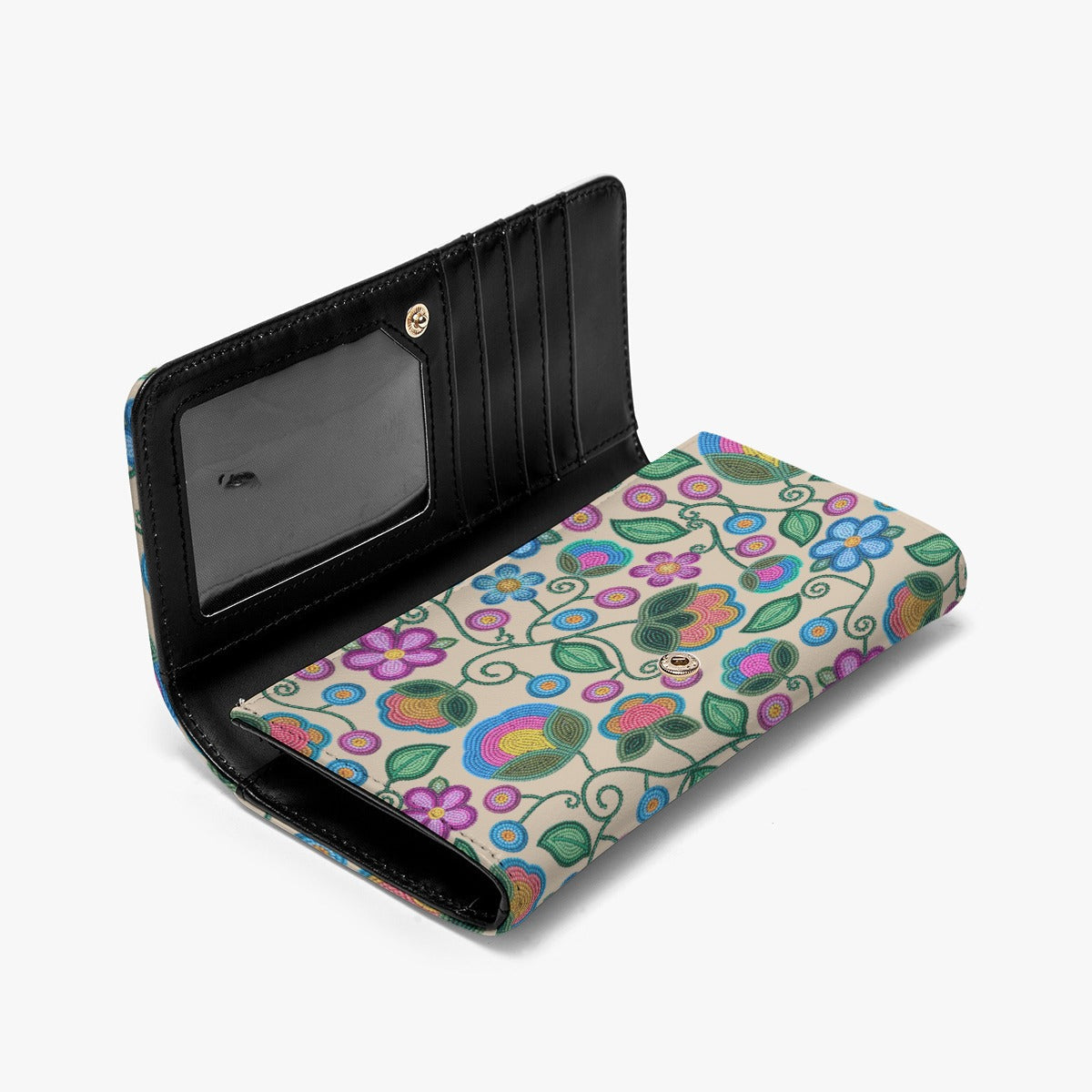 Turquoise Sunbeam Cream Wallet