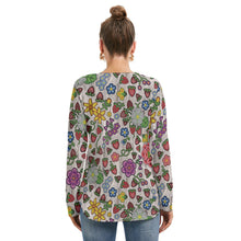 Load image into Gallery viewer, Berry Pop Bright Birch Tie Sweatshirt
