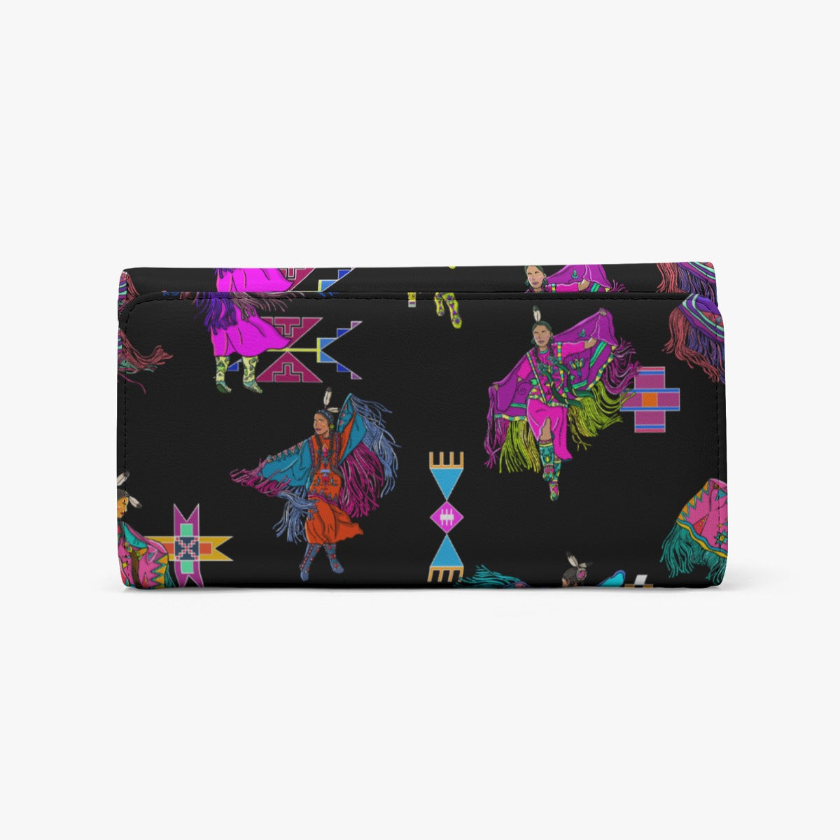Women's Fancy Dancers Black Foldable Wallet