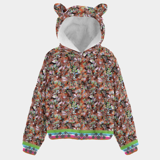 Culture in Nature Orange Youth Hoodie with Ears