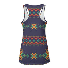 Load image into Gallery viewer, Dreams Of Ancestors Indigo Shade Eco Tank Top
