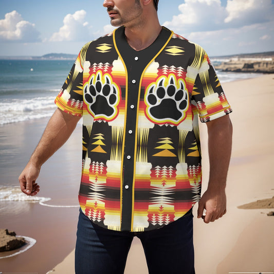 Medicine Wheel Sage Bearpaw Short Sleeve Baseball Jersey