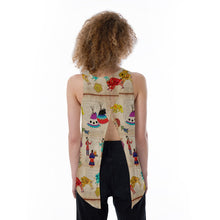 Load image into Gallery viewer, Floral Ledger Way of Life Split Back Tank Top
