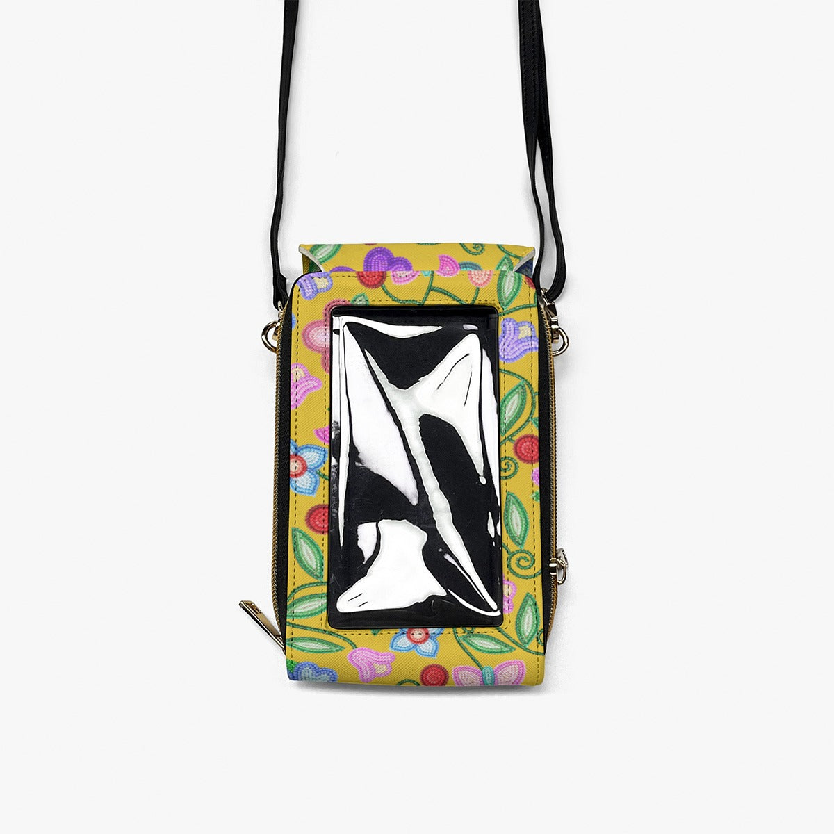 Petal Harmony Ochre Phone Bag