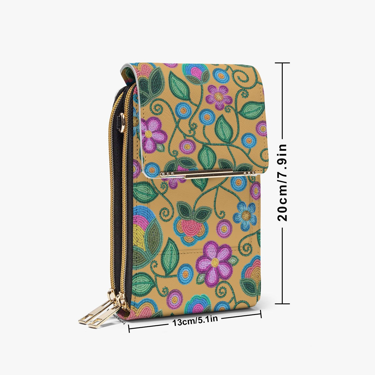 Turquoise Sunbeam Yellow Phone Bag