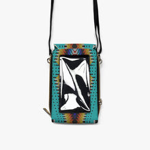 Load image into Gallery viewer, Diamond in the Bluff Turquoise Mobile Phone Chest Bag
