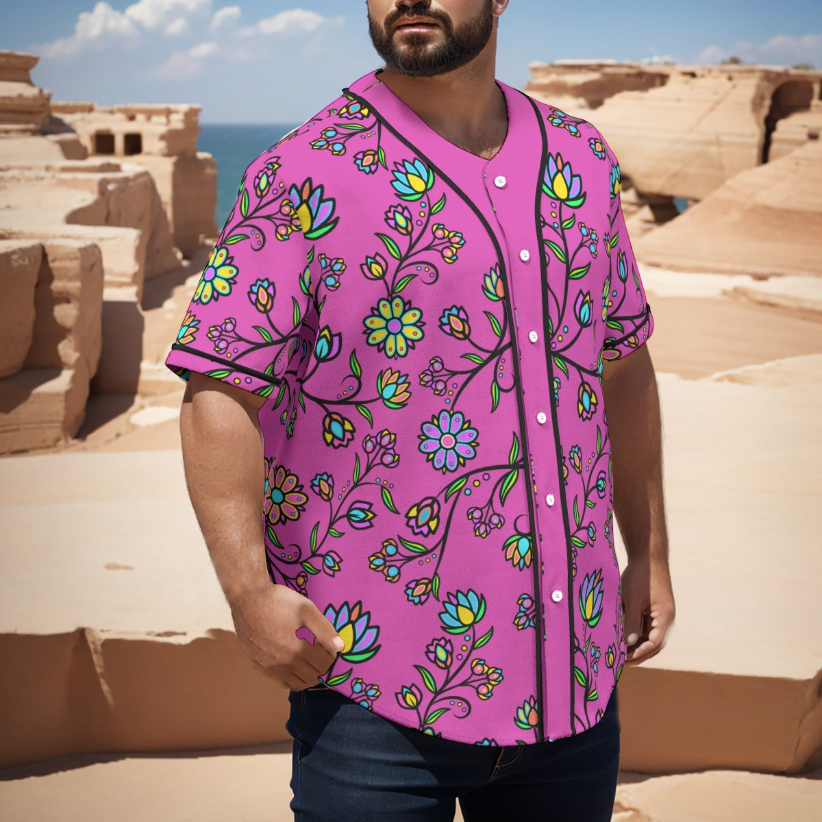Cosmic Whisper Pastel Passion Short Sleeve Baseball Jersey