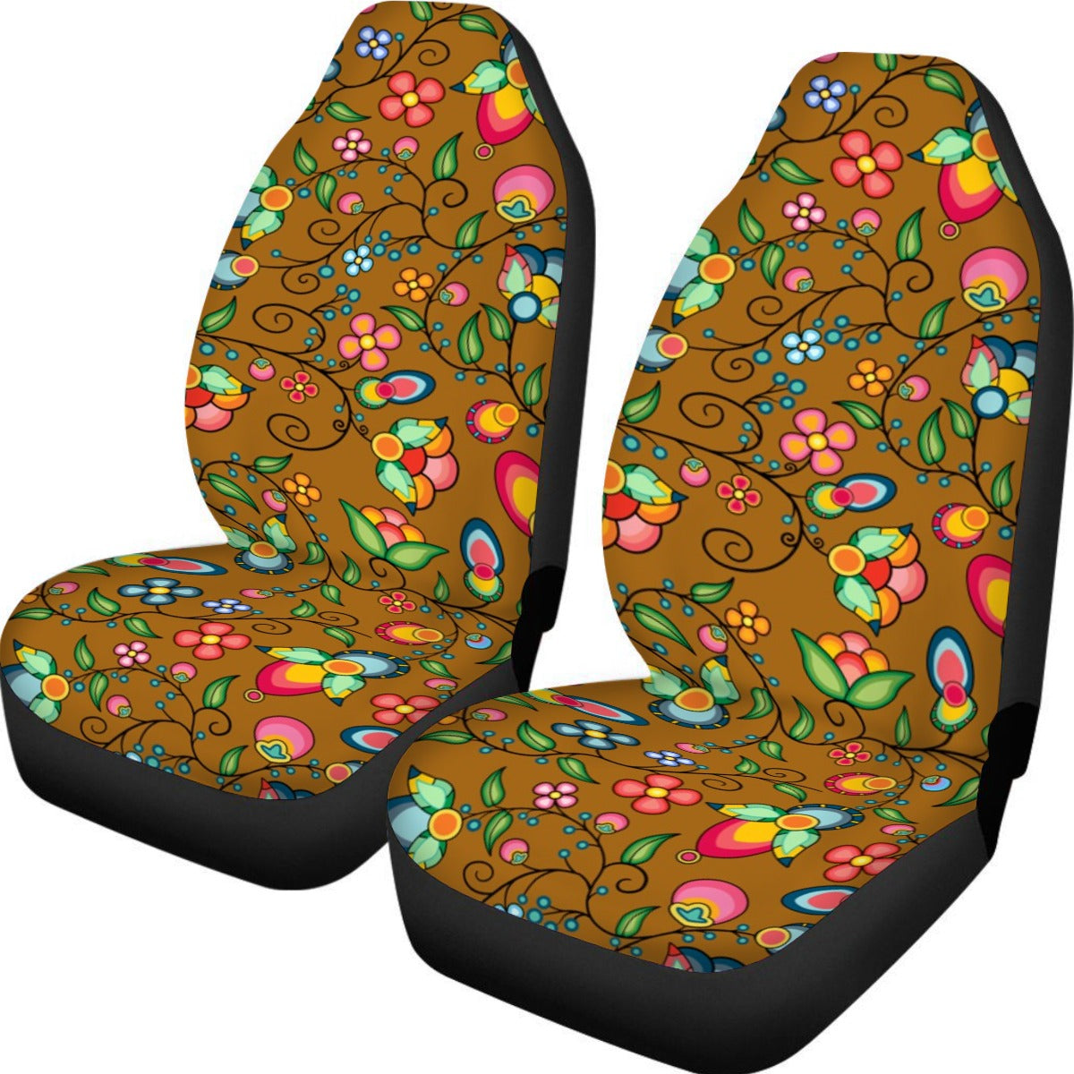 Floral Bounty Fall Leaves Universal Car Seat Cover With Thickened Back