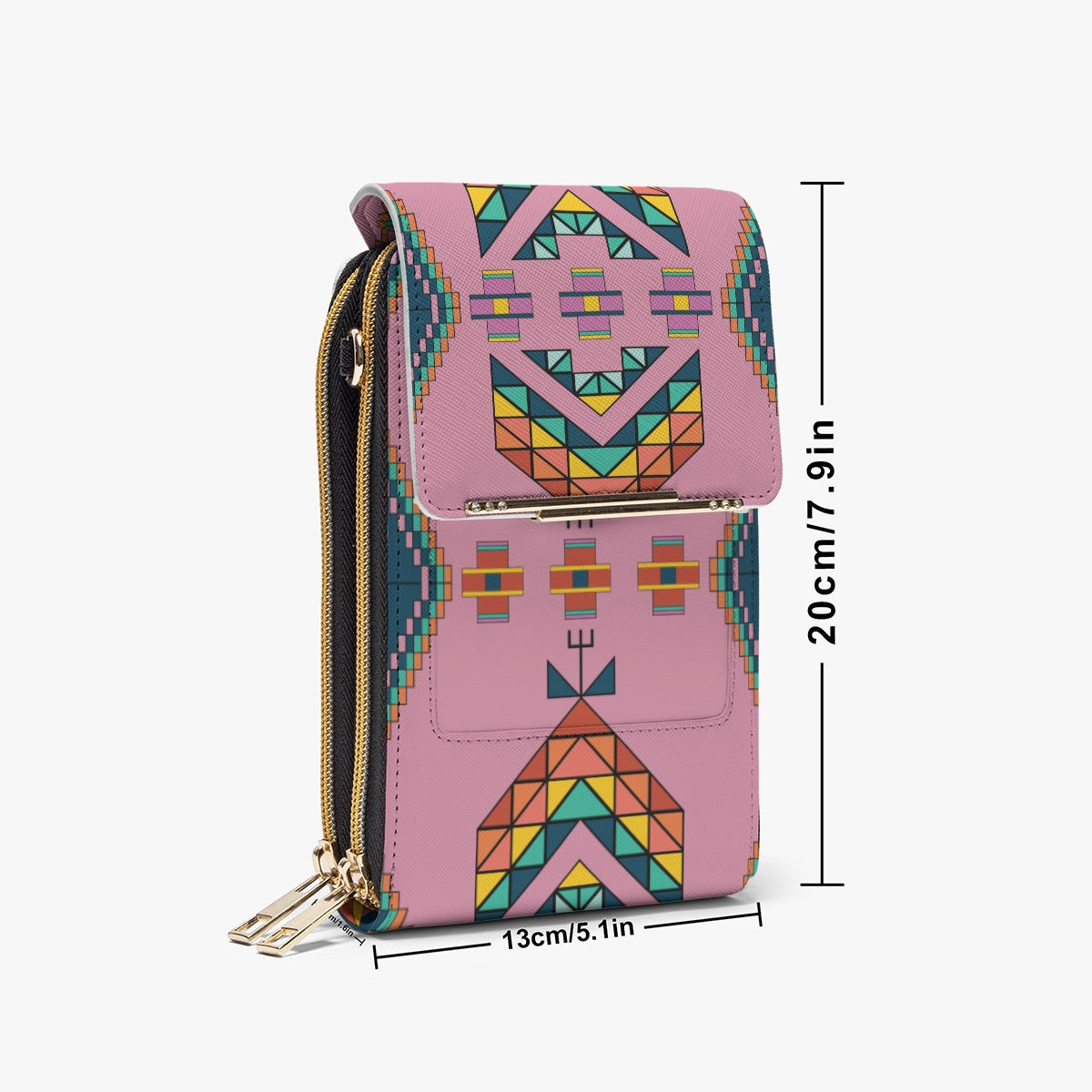 Travois Tipi Dusky Sunset Mobile Phone Chest Bag
