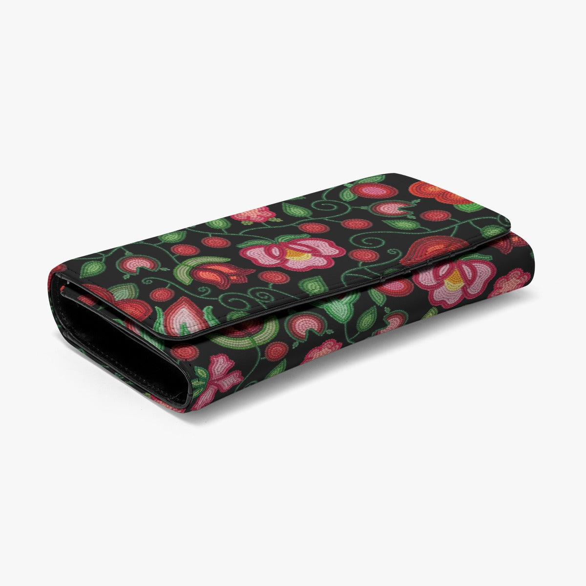 Rose Reverie Black Wallet