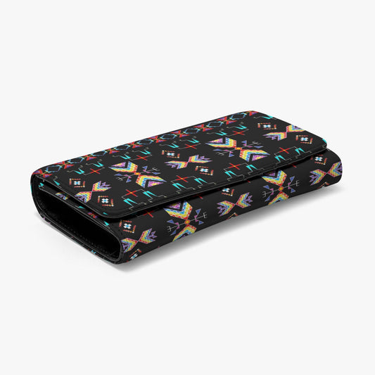 Rainy Chief Rainbow Black Foldable Wallet