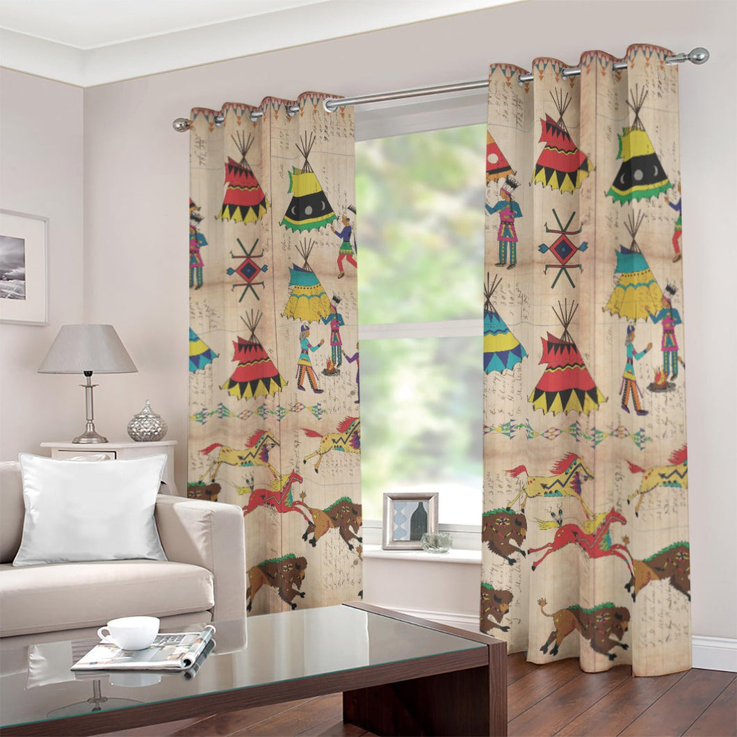 Gathering of the Chiefs Blackout Grommet Curtains