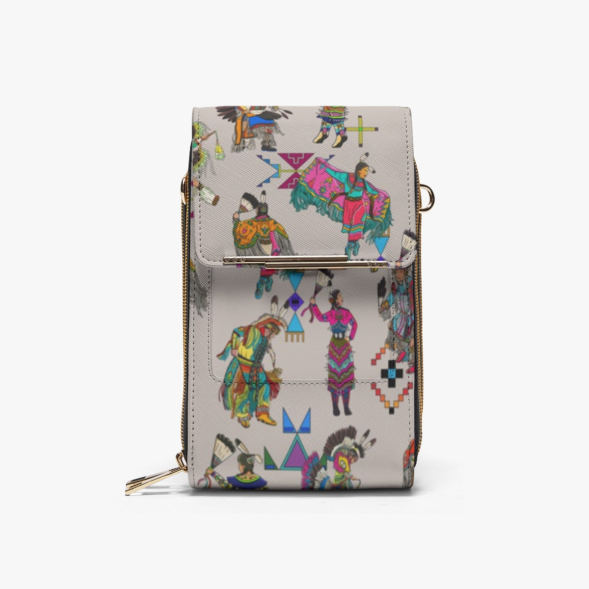 Grand Entry Dancers Muslin Mobile Phone Chest Bag